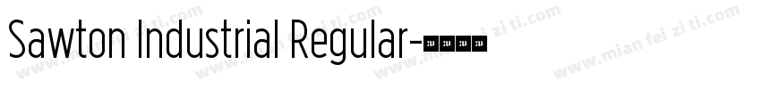 Sawton Industrial Regular字体转换